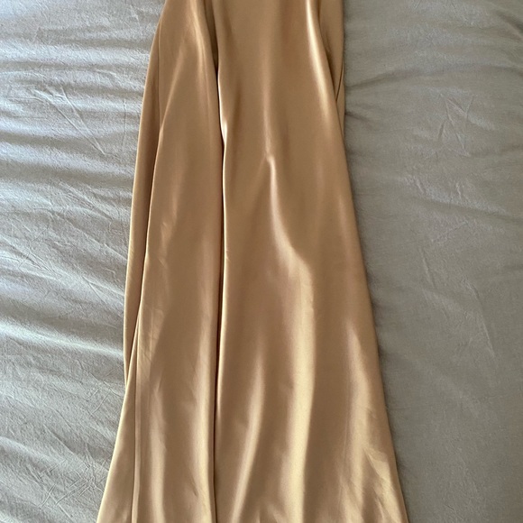 Petal & Pup Gold Satin Dress - Picture 3 of 4